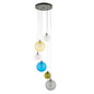 Nadia - Multi-Coloured 6 Light Cluster Pendant