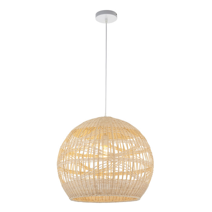 Rita - Handmade, Sustainably Sourced Rattan & Bamboo Globe Pendant