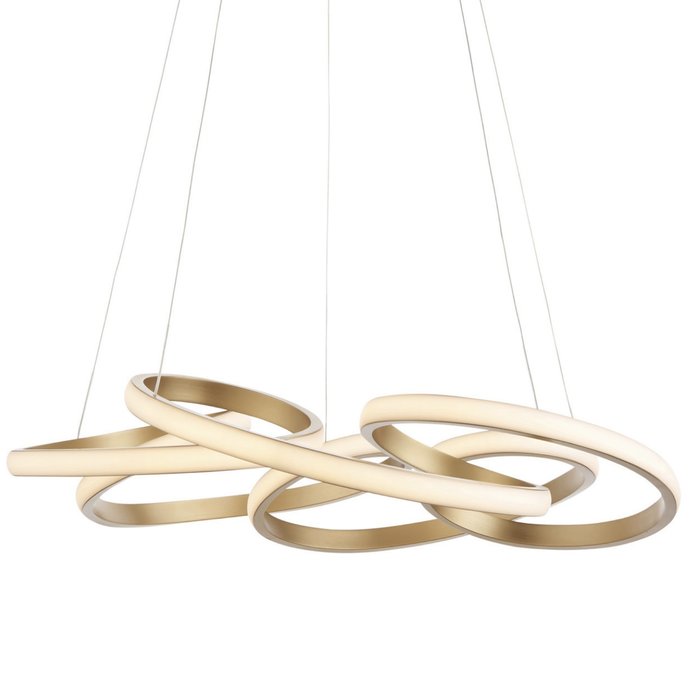 Volution - Spiral LED Gold Pendant Light