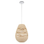 Rita - Handmade, Sustainably Sourced Rattan & Bamboo Teardrop Pendant