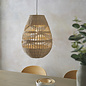 Rita - Handmade, Sustainably Sourced Rattan & Bamboo Teardrop Pendant