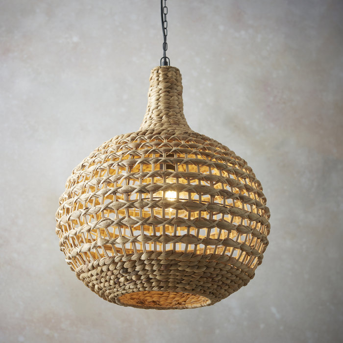 Rita - Handmade, Sustainably Sourced Rattan & Water Hyacinth Pendant