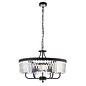 Beata - Round Black & Glass Ceiling Light