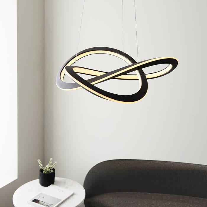 Volution - Texture Black LED Pendant Light