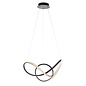 Volution - Texture Black LED Pendant Light with Acrylic Detailing