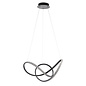 Volution - Texture Black LED Pendant Light with Acrylic Detailing