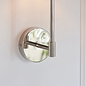 Cassie - Modern Polished Chrome Wall Light with Vintage White Shade