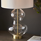 Bettina - Boutique Hotel Style Shaped Glass Touch Table Lamp with Vintage White Shade