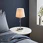 Rona - Vanity Table Lamp with Vintage White Shade - Polished Nickel