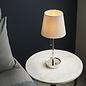 Rona - Vanity Table Lamp with Vintage White Shade - Polished Nickel