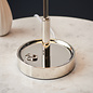 Rona - Vanity Table Lamp with Vintage White Shade - Polished Nickel