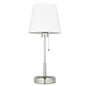 Rona - Vanity Table Lamp with Vintage White Shade - Polished Nickel