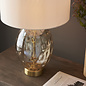 Bryonie - Brass and Champagne Colured Glass Touch Table Lamp