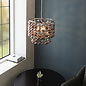 Edina - Chrome, Copper and Smokey Glass 3 Light Pendant