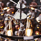 Edina - Chrome, Copper and Smokey Glass 3 Light Pendant