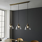 Shenna - Resto Industrial 3 Light Brass Linear Pendant