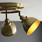 Wilna - Brass 3 Light Round Spotlight