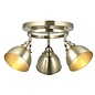 Wilna - Brass 3 Light Round Spotlight