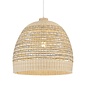 Rita - Handmade, Sustainably Sourced Rattan & Grey Basket Pendant