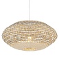 Rita - Handmade, Sustainably Sourced Rattan & Grey Oval Pendant