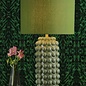 Renea - Brass & Green Ceramic Table Lamp with Shade