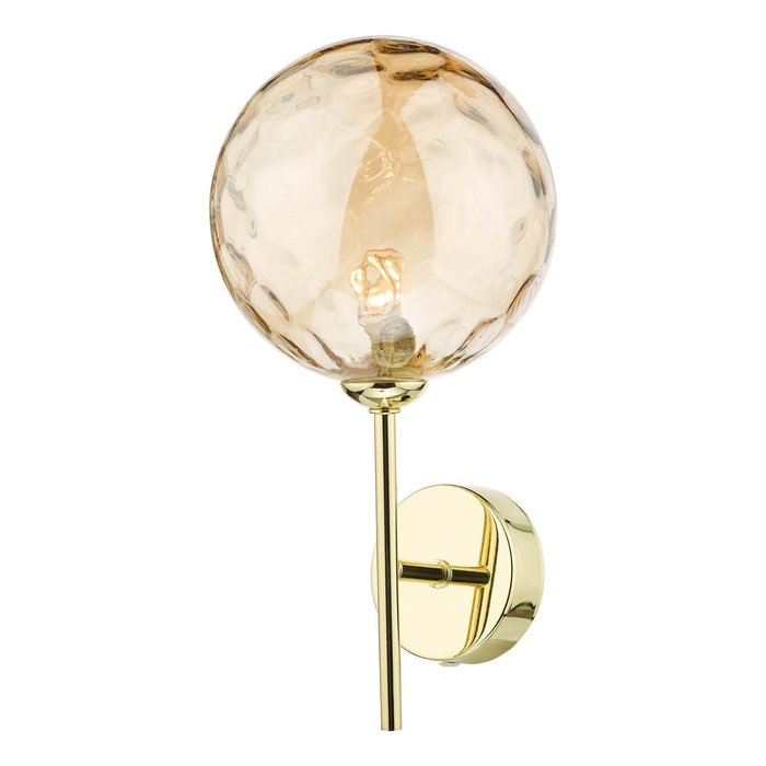Celia - Gold and Champagne Glass Wall Light