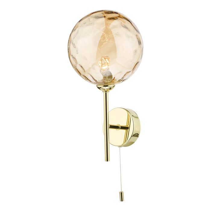 Celia - Gold and Champagne Glass Wall Light