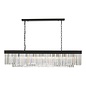 Darcy - Anthracite & Crystal 6 Light Bar Pendant