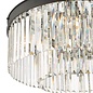 Darcy - Anthracite & Crystal 6 Light Flush Light