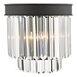 Darcy - Anthracite & Crystal 2 Light Wall Light