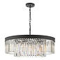 Darcy - Anthracite & Crystal 8 Light Chandelier