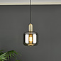 Emma - Polished Nickel and Smoked Glass Pendant Light