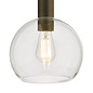 Emma - Solid Brass and Clear Round Glass Pendant Light