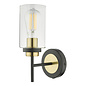 Mable - Refined Industrial Style Satin Black Wall Lamp