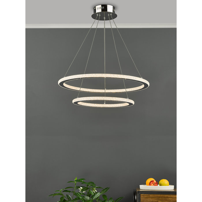 Halo - Modern 2 Ring LED Pendant Light