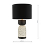 Harri - Black and White Wood Table Lamp with Shade