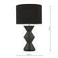 Maxi - Black Ceramic Table Lamp with Shade