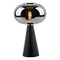 Jaxxon - Black and Smoked Glass Modern Table Lamp