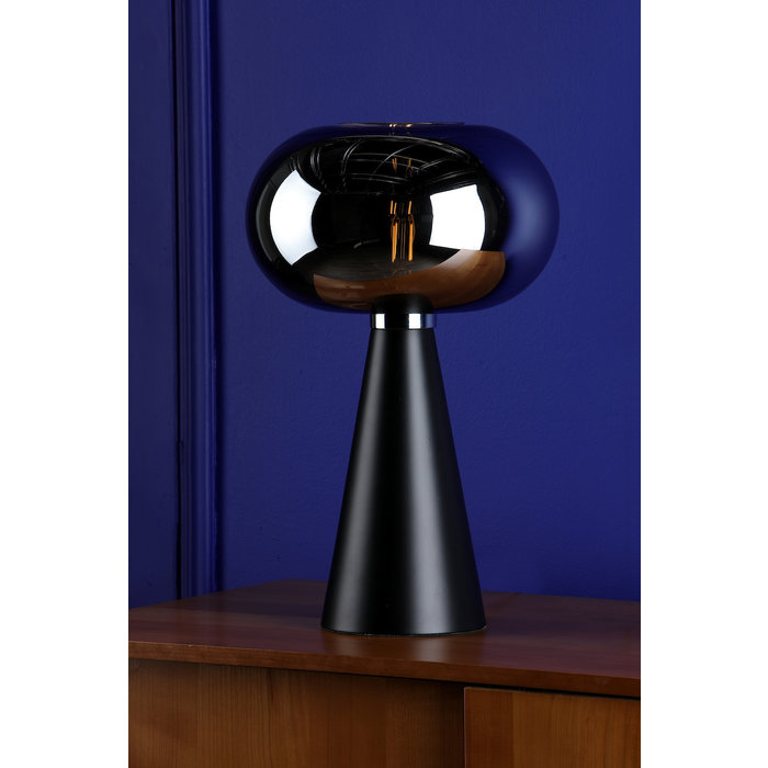 Jaxxon - Black and Smoked Glass Modern Table Lamp