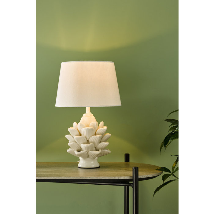 Sali - Cream Artichoke Table Lamp with Shade