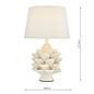 Sali - Cream Artichoke Table Lamp with Shade