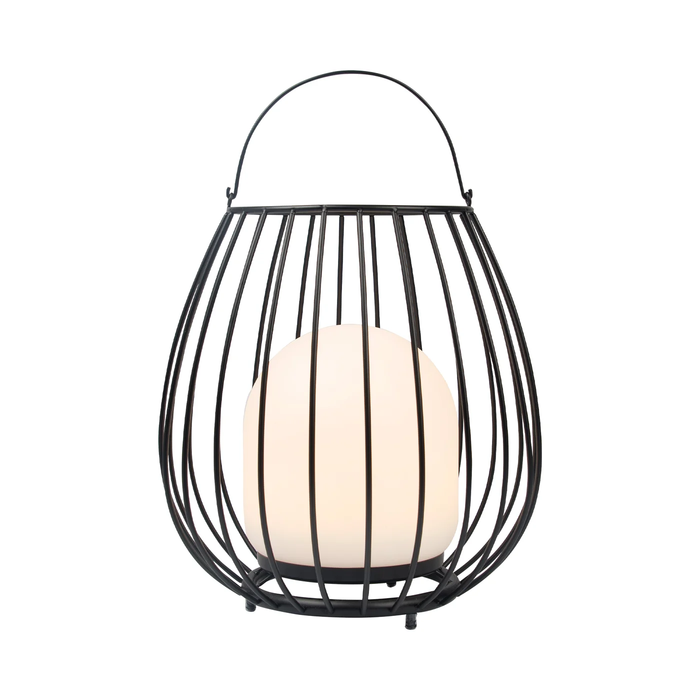 Jamie - Basket Rechargeable and Dimmable Table Lamp in Black