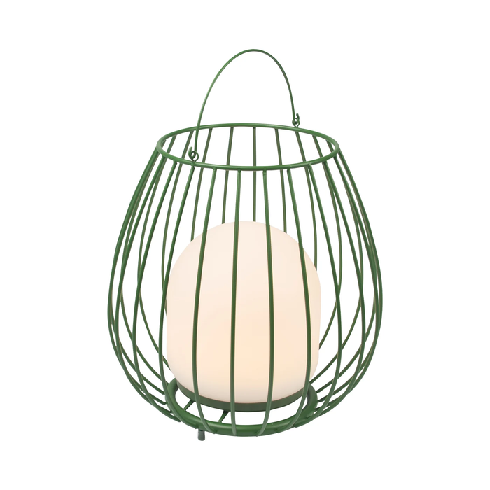 Jamie - Basket Rechargeable and Dimmable Table Lamp in Green