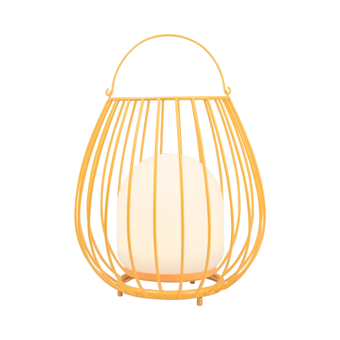 Jamie - Basket Rechargeable and Dimmable Table Lamp in Yellow