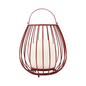 Jamie - Basket Rechargeable and Dimmable Table Lamp in Red