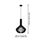 Valerie - Black Maple Wood Large Scandi Pendant