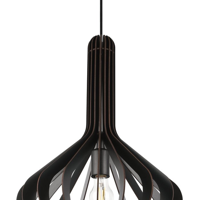 Valerie - Black Maple Wood Large Scandi Pendant