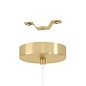 Angeline - Modern White and Brass Pendant