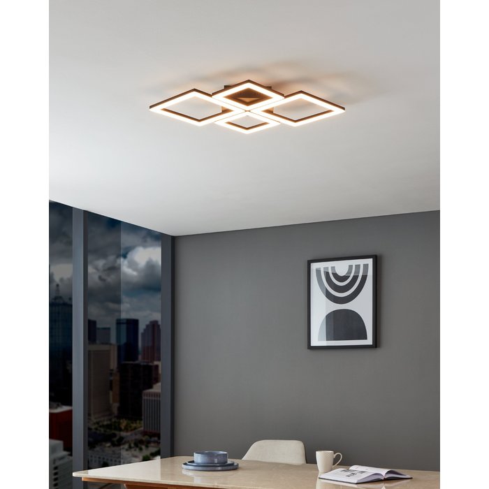 Kitsch- Dimmable 4 Light LED Flush Light