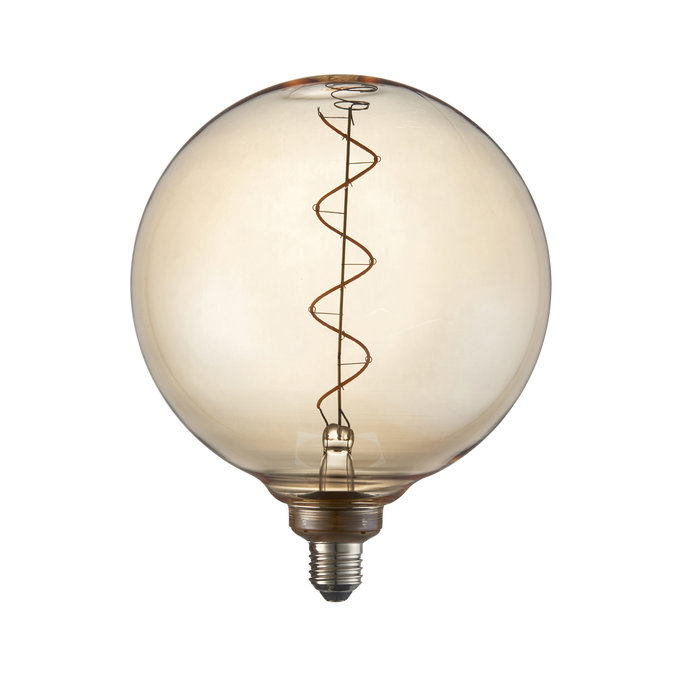 E27 4W LED Globe Bulb - Spiral Filament